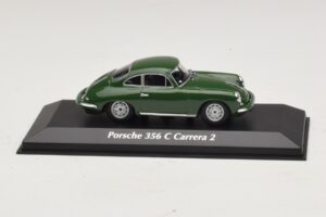 Porsche 356C Carrera 2 Verde Oscuro Maxichamps 1:43 940062360 Metal
