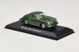 Porsche 356C Carrera 2 Verde Oscuro Maxichamps 1:43 940062360 Metal - imagen 3 de 5