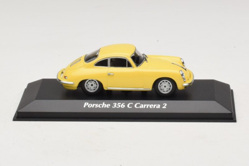 Porsche 356C Carrera 2 Amarillo Maxichamps 1:43 940062361 Metal