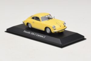 Porsche 356C Carrera 2 Amarillo Maxichamps 1:43 940062361 Metal - imagen 3 de 5