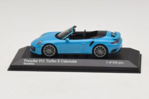 Porsche 911 991.1 Turbo S Descapotable Azul Minichamps 1:43 410067182 Metal