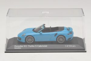 Porsche 911 991.1 Turbo S Descapotable Azul Minichamps 1:43 410067182 Metal - imagen 4 de 5