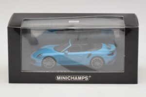 Porsche 911 991.1 Turbo S Descapotable Azul Minichamps 1:43 410067182 Metal - imagen 5 de 5