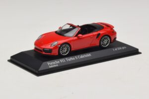 Porsche 911 991.1 Turbo S Descapotable Rojo Minichamps 1:43 410067180 Metal - imagen 2 de 5