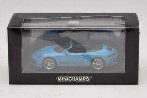 Porsche 911 991.2 Carrera 4 Descapotable Azul Minichamps 1:43 410067232 Metal - imagen 5 de 5