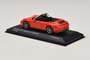 Porsche 911 991.2 Carrera 4 Descapotable Naranja Minichamps 1:43 410067231 Metal - imagen 3 de 5