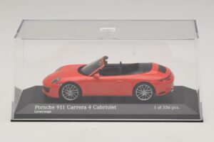 Porsche 911 991.2 Carrera 4 Descapotable Naranja Minichamps 1:43 410067231 Metal - imagen 4 de 5