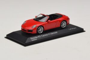 Porsche 911 991.2 Carrera 4 Descapotable Rojo Minichamps 1:43 410067230 Metal - imagen 2 de 5