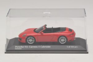 Porsche 911 991.2 Carrera 4 Descapotable Rojo Minichamps 1:43 410067230 Metal - imagen 4 de 5
