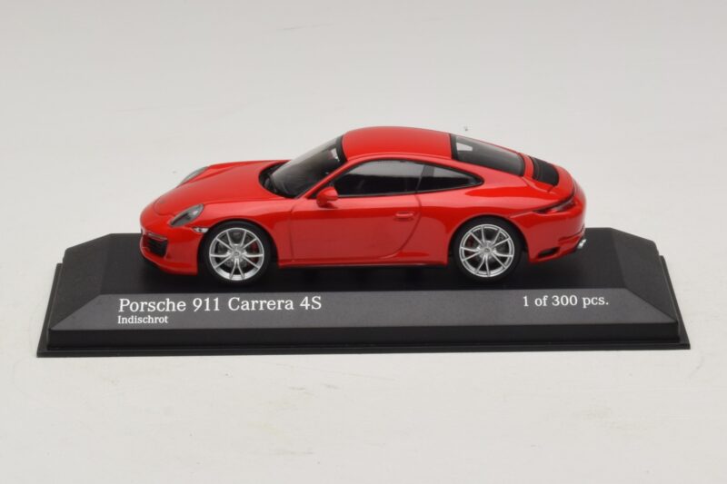 Porsche 911 991.2 Carrera 4S Rojo Minichamps 1:43 410067240 Metal