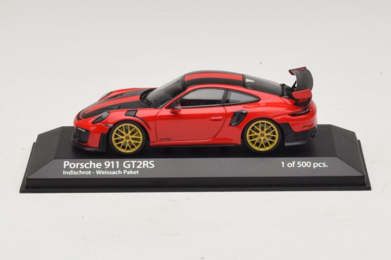 Porsche 911 991.2 GT2 RS Weissach Package Rojo Minichamps 1:43 410067221 Metal