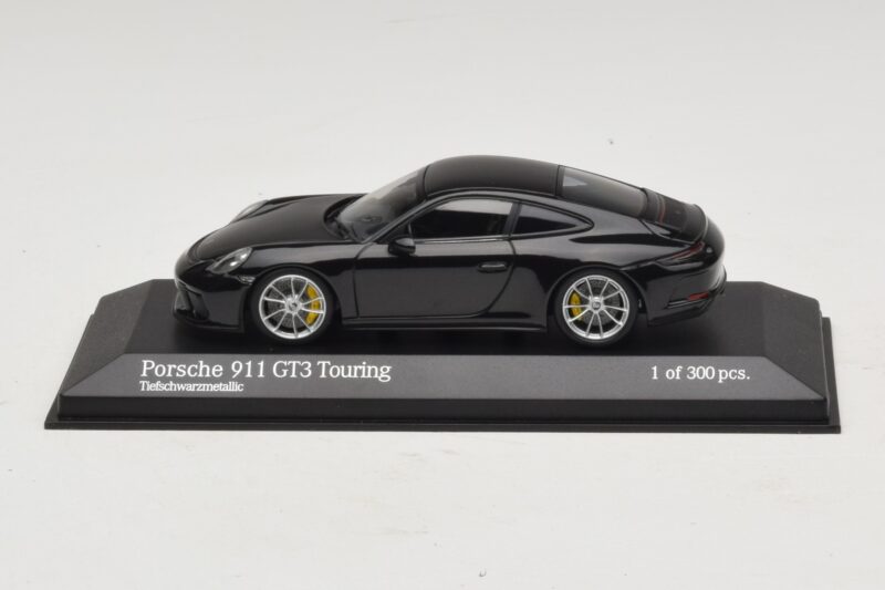 Porsche 911 991.2 GT3 Touring Negro Metalizado Minichamps 1:43 410067424 Metal