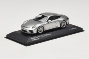 Porsche 911 991.2 GT3 Touring Plata Minichamps 1:43 410067422 Metal - imagen 2 de 5