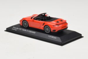 Porsche 911 991 Turbo S Descapotable Naranja Minichamps 1:43 410067181 Metal - imagen 3 de 5