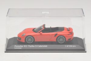 Porsche 911 991 Turbo S Descapotable Naranja Minichamps 1:43 410067181 Metal - imagen 4 de 5