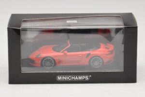 Porsche 911 991 Turbo S Descapotable Naranja Minichamps 1:43 410067181 Metal - imagen 5 de 5