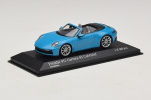 Porsche 911 992 Carrera 4S Descapotable Azul Minichamps 1:43 410069332 Metal - imagen 2 de 5