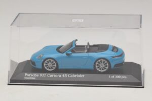 Porsche 911 992 Carrera 4S Descapotable Azul Minichamps 1:43 410069332 Metal - imagen 4 de 5