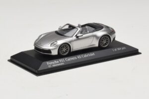 Porsche 911 992 Carrera 4S Descapotable Plata Minichamps 1:43 410069330 Metal - imagen 2 de 5