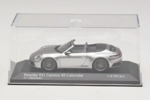 Porsche 911 992 Carrera 4S Descapotable Plata Minichamps 1:43 410069330 Metal - imagen 4 de 5