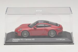 Porsche 911 992 Carrera 4S Rojo Minichamps 1:43 410069321 Metal - imagen 4 de 5