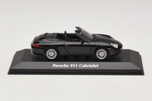 Porsche 911 996 Descapotable Negro Metalizado Maxichamps 1:43 940061030 Metal