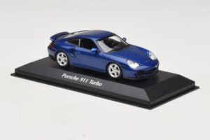 Porsche 911 996 Turbo Blue Metallic Maxichamps 1:43 940069301 Metal - imagen 3 de 5