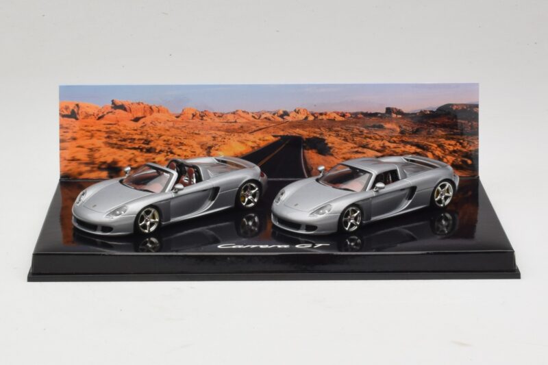 Porsche Carrera GT Spider & Coupé Set Plata Minichamps 1:43 WAP02010314 Metal