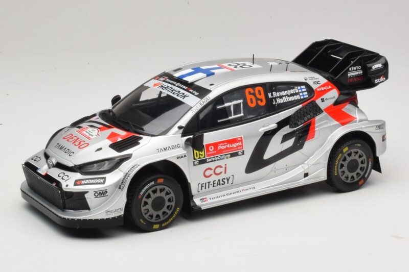 Toyota GR Yaris Rally1 #69 K. Rovanpera / J. Halttunen Rally Portugal 2025 IXO 1:18 18RMC250B Metal