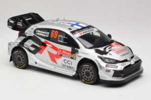 Toyota GR Yaris Rally1 #69 K. Rovanpera / J. Halttunen Rally Portugal 2025 IXO 1:18 18RMC250B Metal - imagen 4 de 6