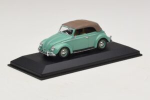 Volkswagen 1200 Descapotable Capota Blanda Verde Minichamps 1:43 430052042 Metal - imagen 2 de 5