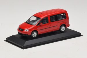 Volkswagen Caddy 2K Bus Rojo Minichamps 1:43 CADDY009 Metal - imagen 2 de 5