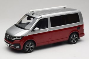 Volkswagen T6.1 California Ocean Tornado Red / Reflex Silver Otto 1:18 OT1342 Resina